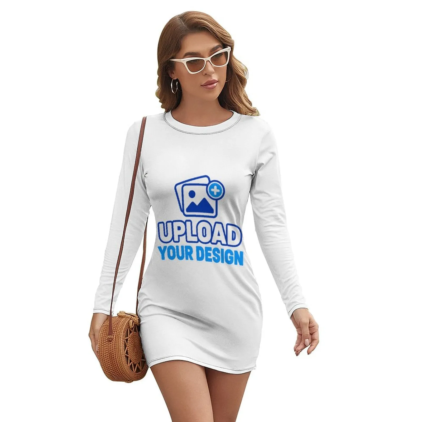 Custom Relaxed Long-Sleeve Crew-Neck Casual Dress product image 6
