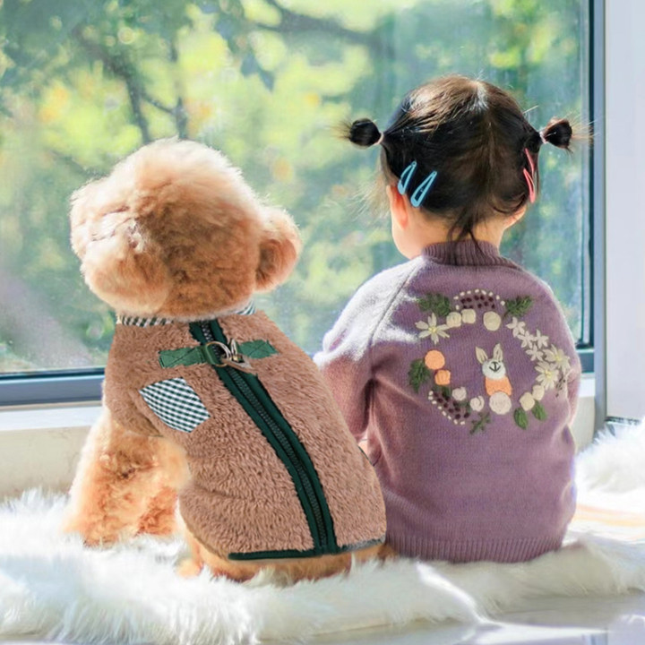 Winter Cozy Dog Coat with Drings