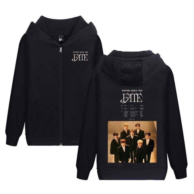 ENHYPEN 2023 World Tour FATE Photo Zip-Up Hoodie