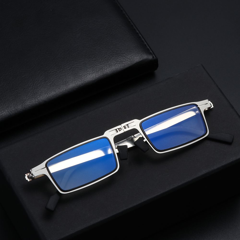 Image showcasing Portable Folding Blue Light Blocking Reading Glasses for Women Men New ...