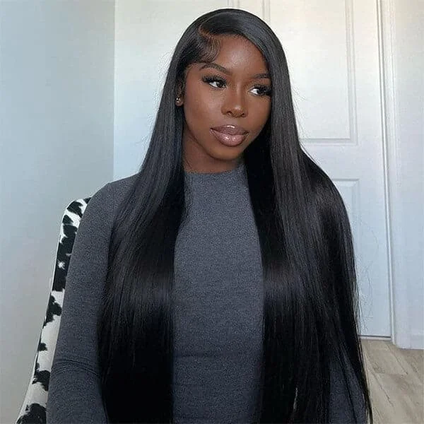 360 Lace Frontal Wigs Straight Virgin Human Hair Wigs For Women