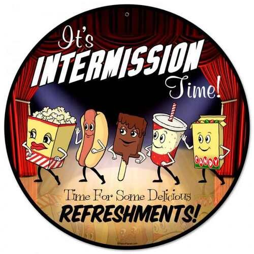 Movie Food- Round Shape Tin Signs/Wooden Signs - 30*30CM