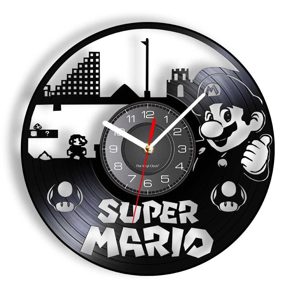 Mushroom Brother Video Game Retro - Vinyl Record Wall Clock - Without LED, 501 Original
Mushroom Brother Video Game Retro - Vinyl Record Wall Clock - Without LED, 501 Original