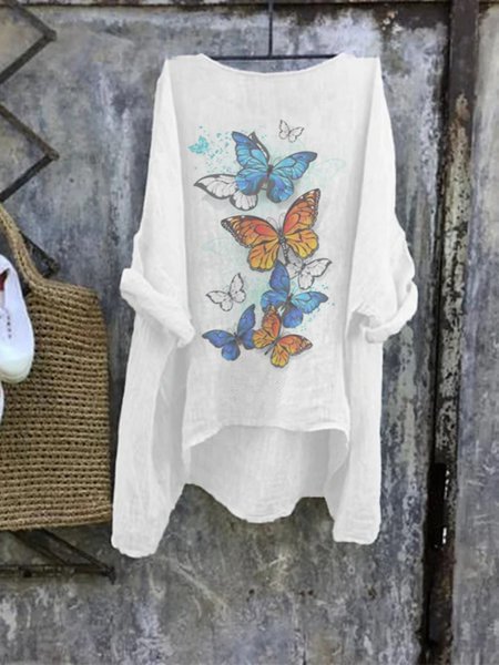 Bestdealfriday 34 Sleeve Shift Cotton Blend Shirts Tops 8669771
