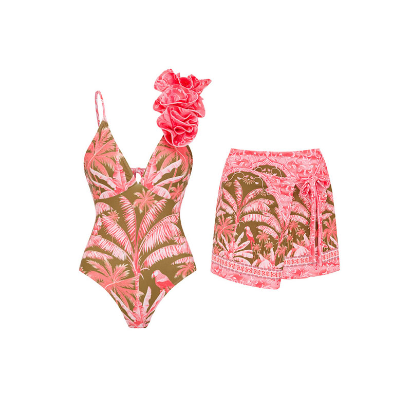Forest Of Dreams Pink Bikini Top