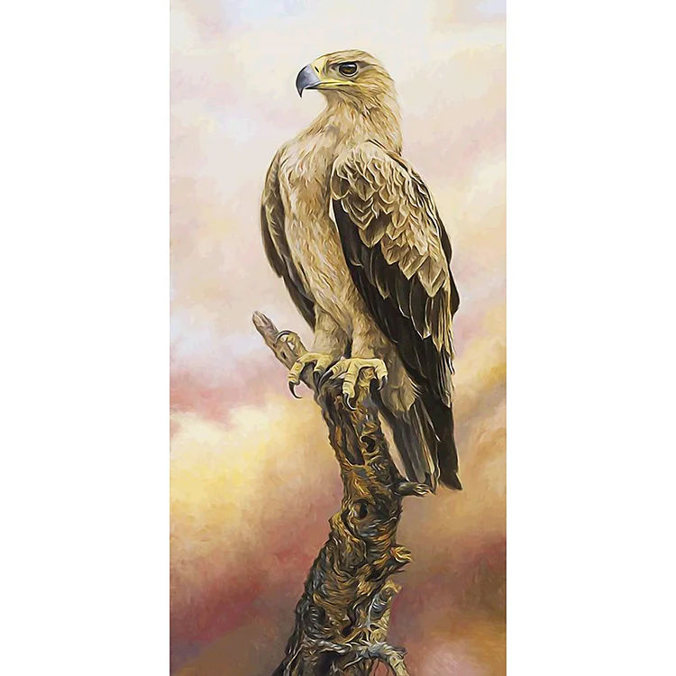 Animal Eagle Round Full Drill Diamond Painting 45X85CM(Canvas) gbfke