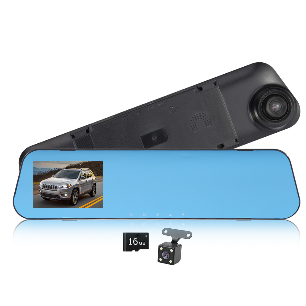 L700 1080P Car DVR Camera Rearview Mirror Dual Lens Dash Cam+16GB TF Card, 501 Original
L700 1080P Car DVR Camera Rearview Mirror Dual Lens Dash Cam+16GB TF Card, 501 Original