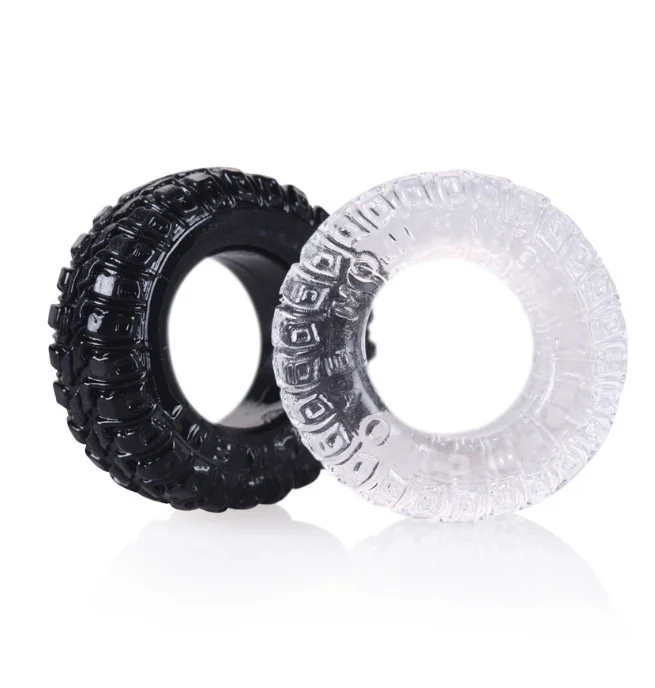 2pcs Rally Tire Silicone Penis Ring Rosetoy Official