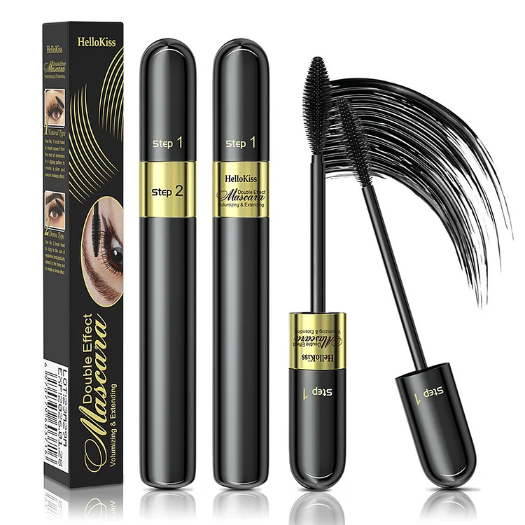 Double-effect 4D mascara two in one