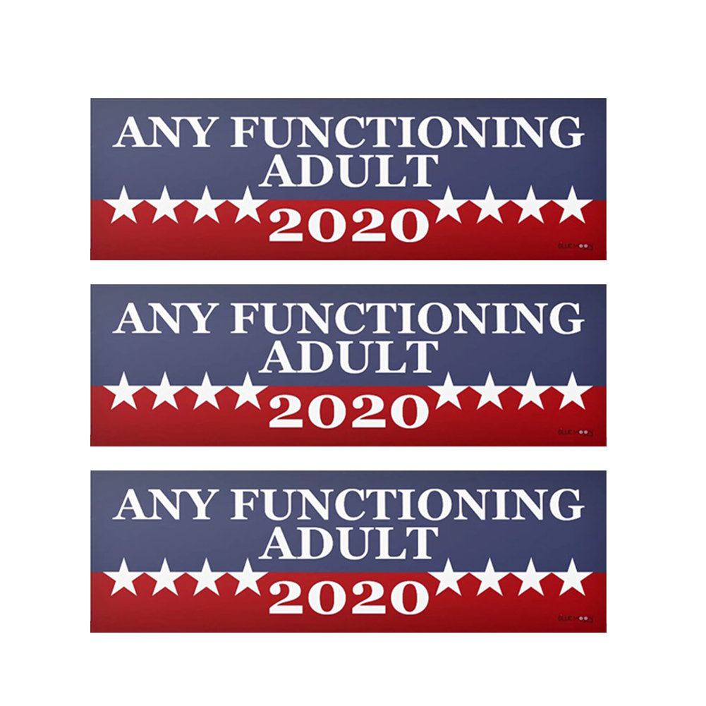 3pcs ANY FUNCTIONING ADULT 2020 Bumper Stickers Car Vinyl Decals (D1181), 501 Original
3pcs ANY FUNCTIONING ADULT 2020 Bumper Stickers Car Vinyl Decals (D1181), 501 Original