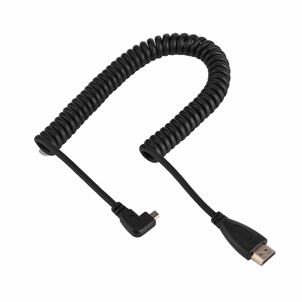 Right Angled 90 Degree Micro HDMI-compatible to HDMI-compatible Cable Telescopic Spring HDMI-compatible Wire, 501 Original
Right Angled 90 Degree Micro HDMI-compatible to HDMI-compatible Cable Telescopic Spring HDMI-compatible Wire, 501 Original