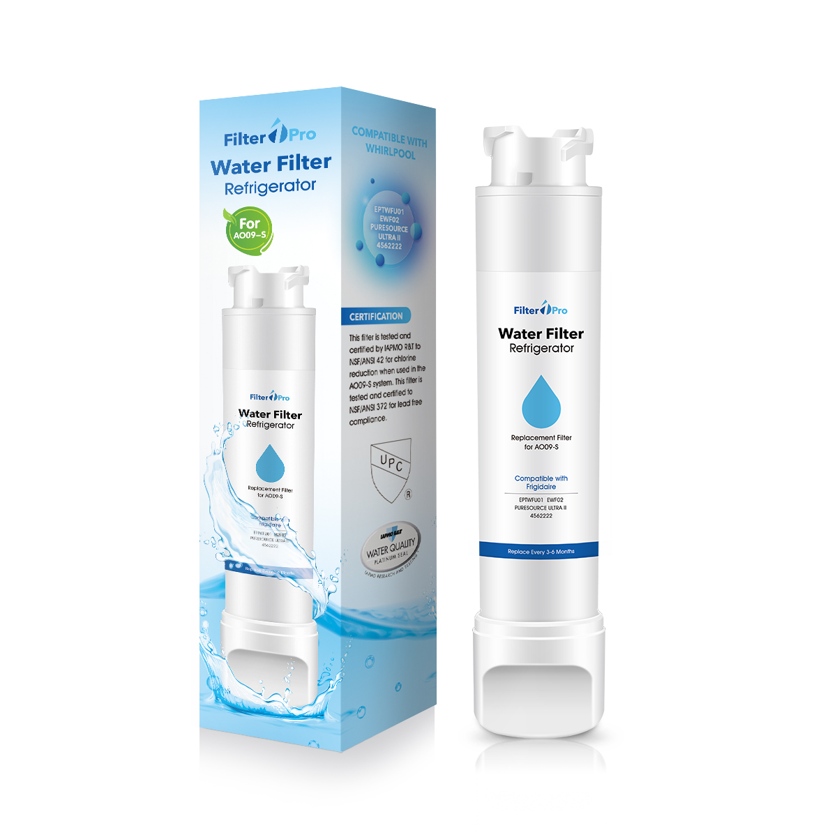 Filter1pro AO09 for Frigidaire Eptwfu01 Puresource Ultra 2 Refrigerator