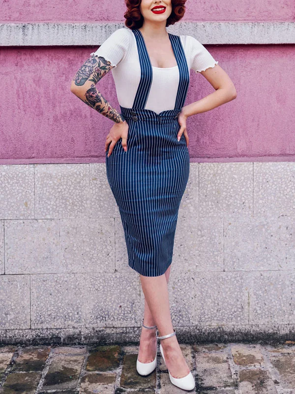 sexy hip wrap striped women's strappy dress set