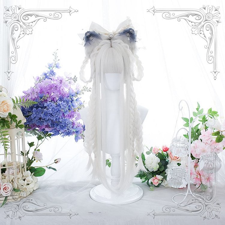 Lolita White Long Wig BE921