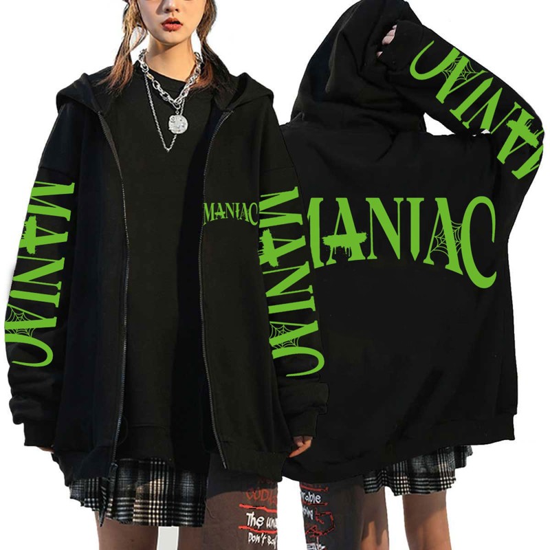 Stray Kids 2023 2nd World Tour MANIAC Street Style Zip-Up Hoodie