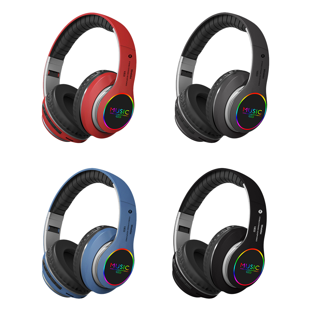 VJ033 LED Bluetooth 5.0 Folding Headphone Music Sports Wireless MIC Headset, Blue, 501 Original
VJ033 LED Bluetooth 5.0 Folding Headphone Music Sports Wireless MIC Headset, Blue, 501 Original