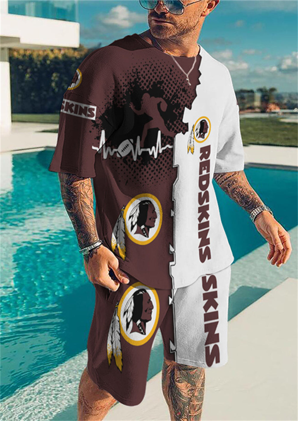 Washington Redskins Limited Edition Top And Shorts Two-Piece Suits