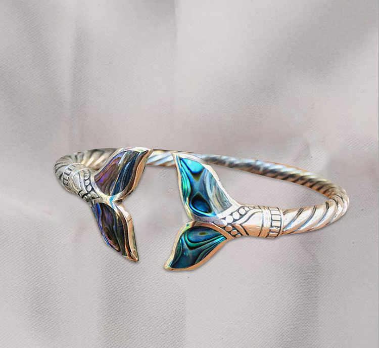 Fashion Mermaid Multicolored Silver Bracelet