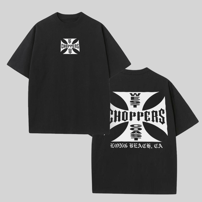 West Coast Choppers Printed Men's Oversized T-shirts