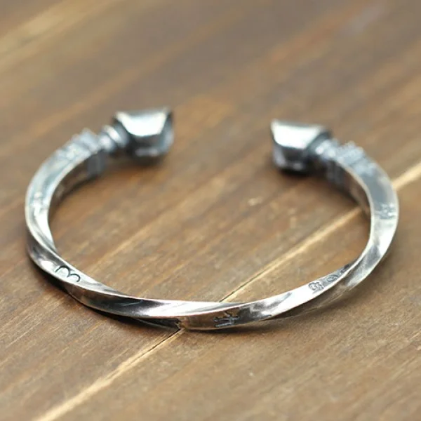 Sterling Silver Horse Hoof Cuff Bracelet