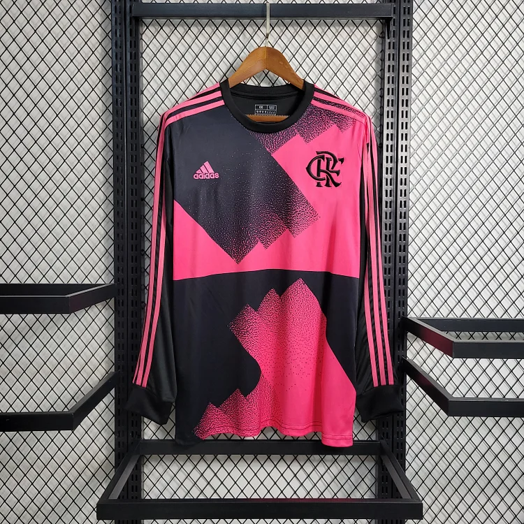 Flamengo Limited Edition Shirt Kit Long Sleeve 2023-2024 - Pink