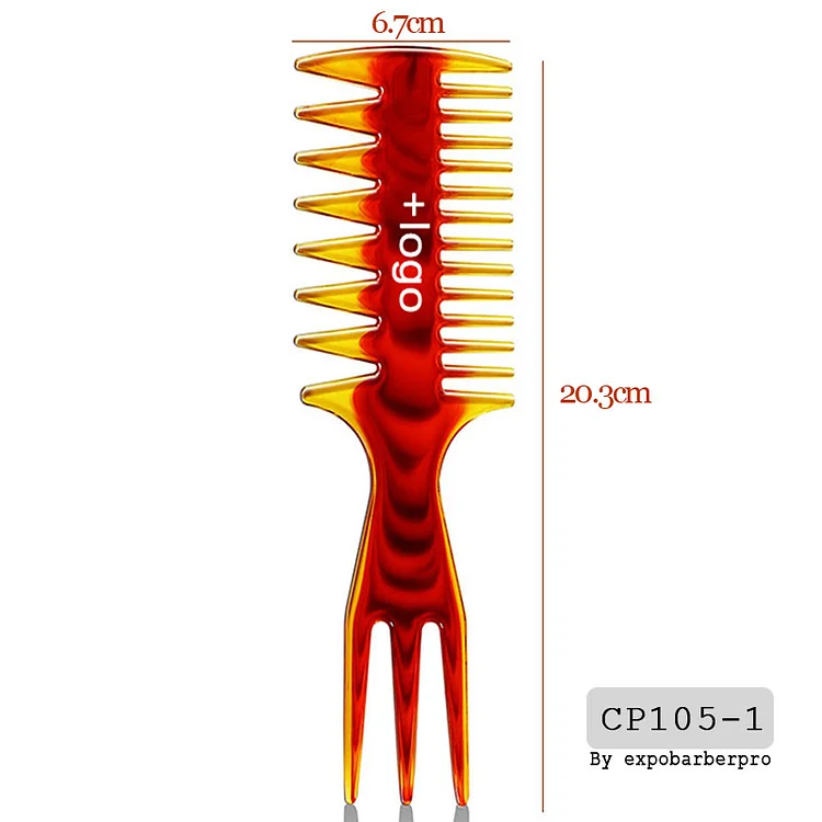 cp105-barber comb fashion comb Hair Comb brown Plastic Magic Hair Comb Hair Comb for Salon barber comb