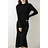 Dwblockchain Cashmere Sweater Women's Knitted Dresses 100% Merino Wool O-Neck Elegant Party Dress Autumn Winter Female Pullover Casual Skirts