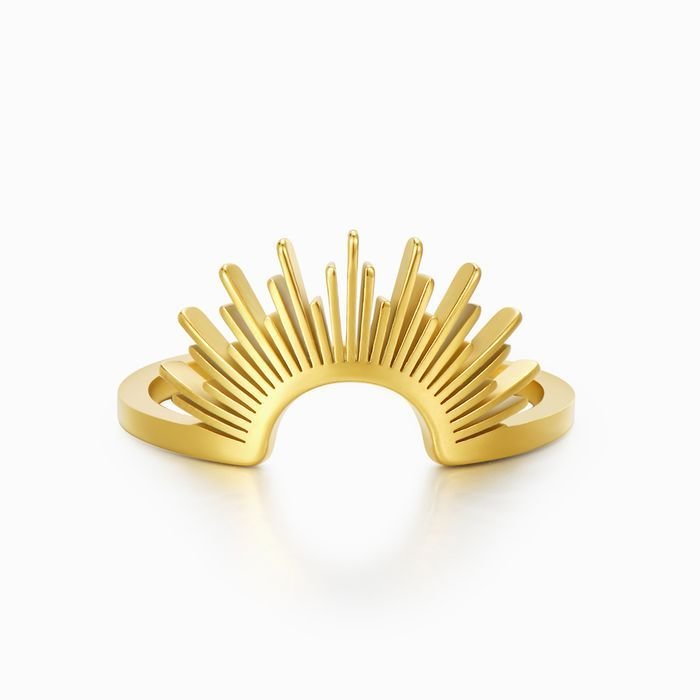 To My Granddaughter Rising Sun Ring