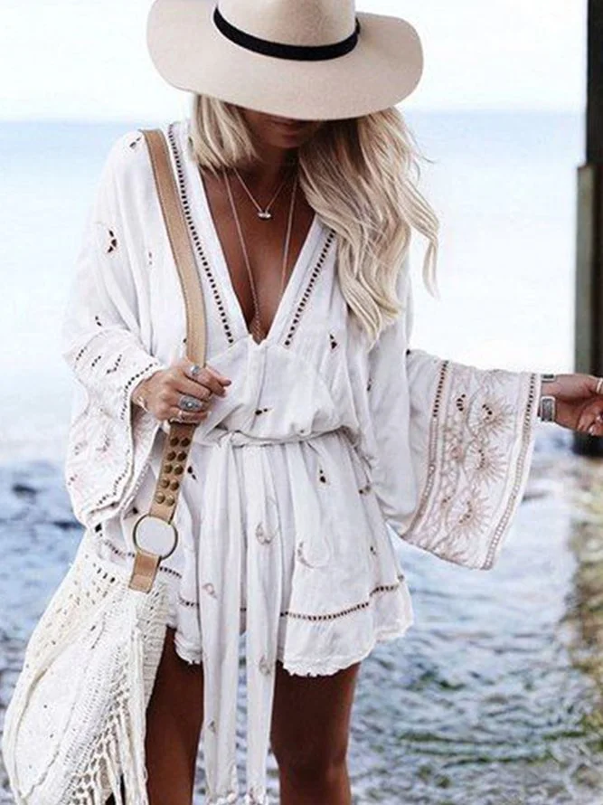 Long Sleeve Casual Casual Dresses Zaesvini