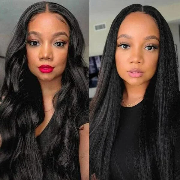 V Part Wig Pay 1 Get 2 Wigs No Leave Out Wig Upgrade U Part Wigs Glueless Wig