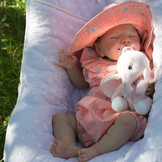 [Mini Full Silicone Baby Doll] Truly Real Lifelike & Realistic Weighted Newborn Reborn Baby Girl by Creativegiftss®12'' Veronica Delivered in 6-Days -Creativegiftss® - [product_tag] RSAJ-Creativegiftss®