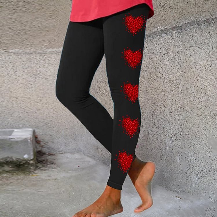 Comstylish Love Printed Casual Leggings