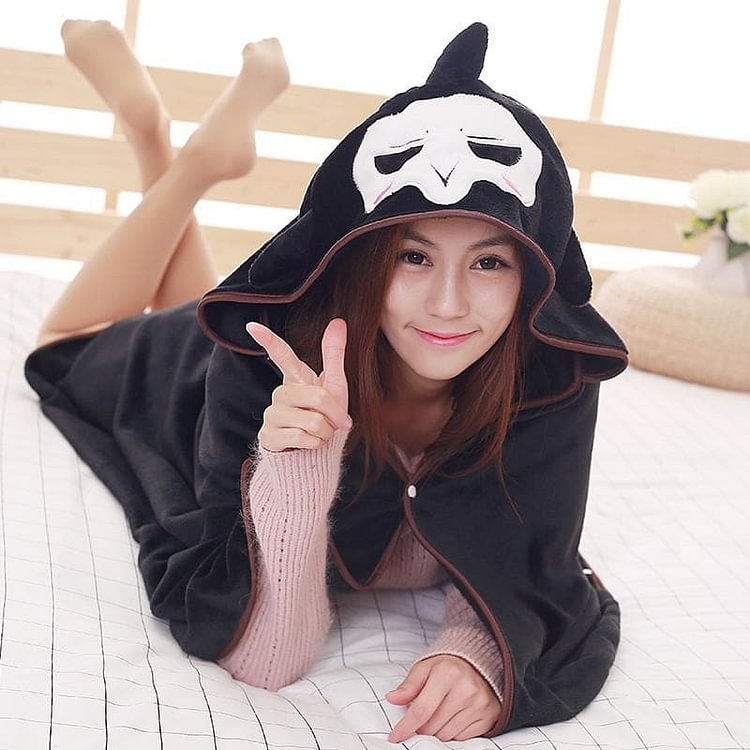 Overwatch Reaper Hoodie Cape Poncho Cloak SP179168