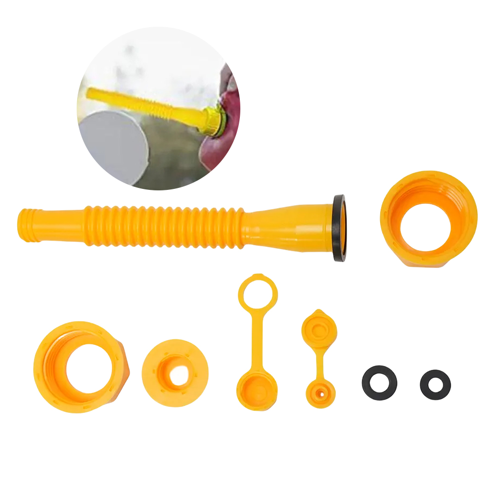 Gas Can Nozzle Replacement No Leakage Gas Nozzle Plug Vent Caps Long