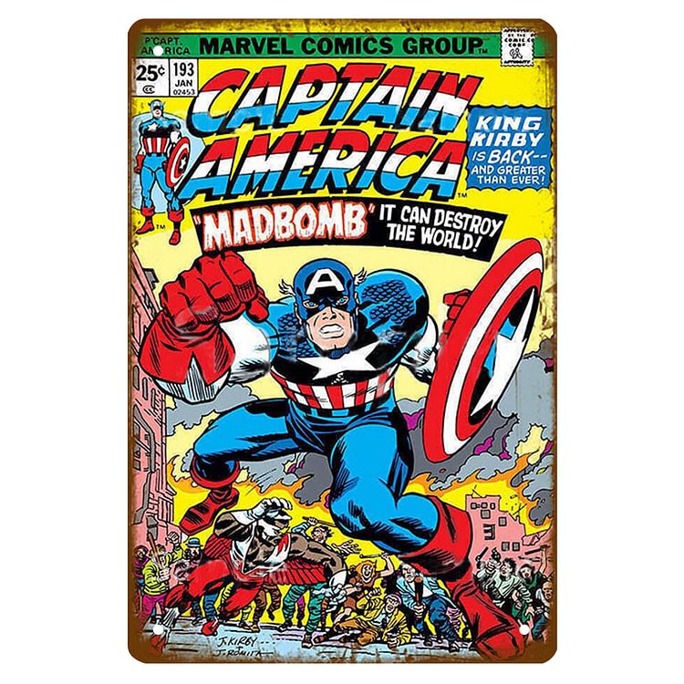 Captain America - Vintage Tin Signs/Wooden Signs - 20*30cm/30*40cm