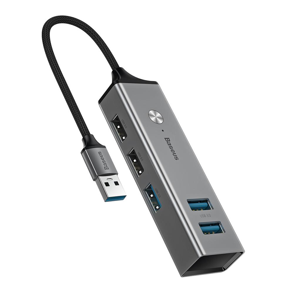 Baseus 5 Port USB Hub 3xUSB 3.0+2xUSB 2.0 Splitter Adapter for Laptop, 501 Original
Baseus 5 Port USB Hub 3xUSB 3.0+2xUSB 2.0 Splitter Adapter for Laptop, 501 Original