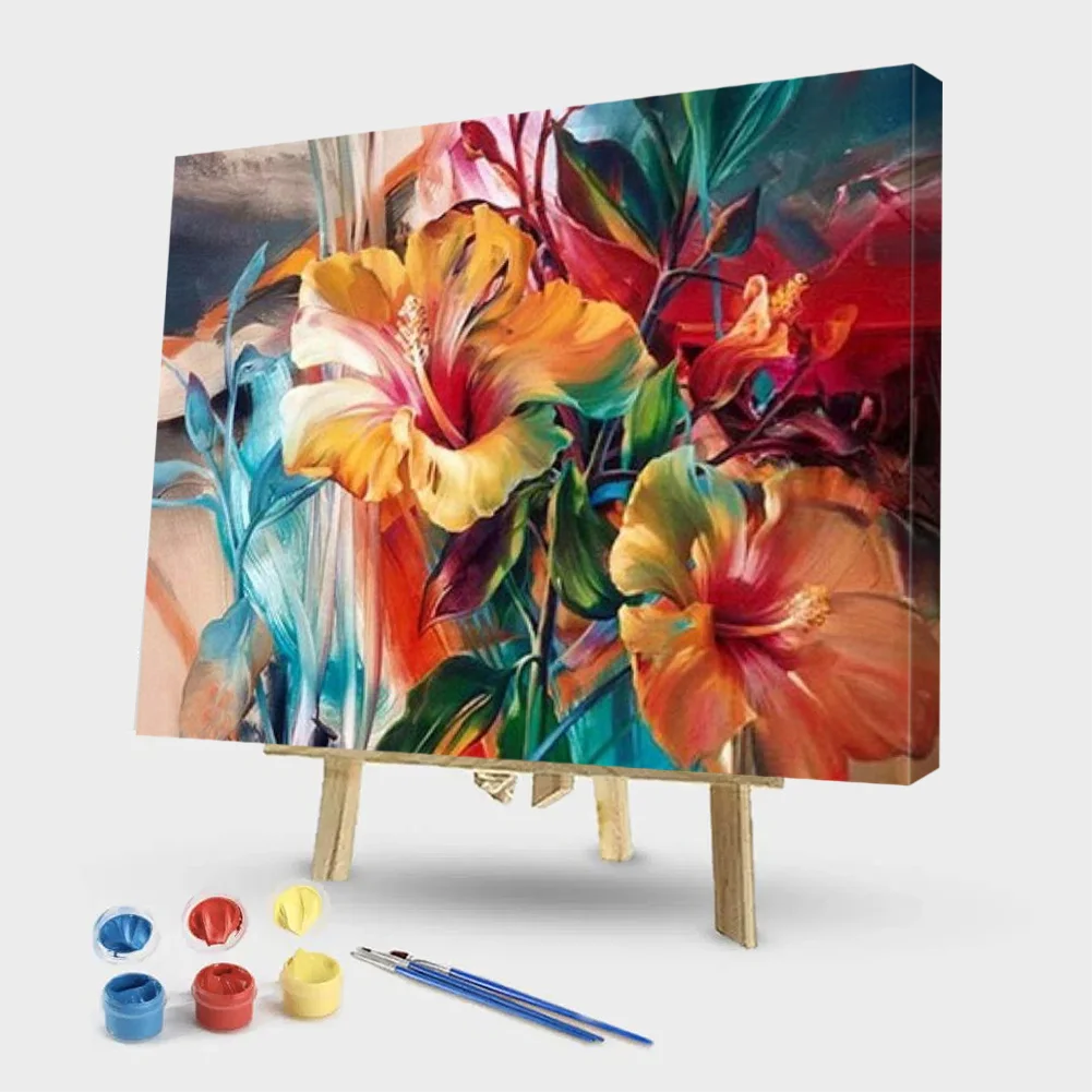 Colorful Flowers - Paint by Numbers