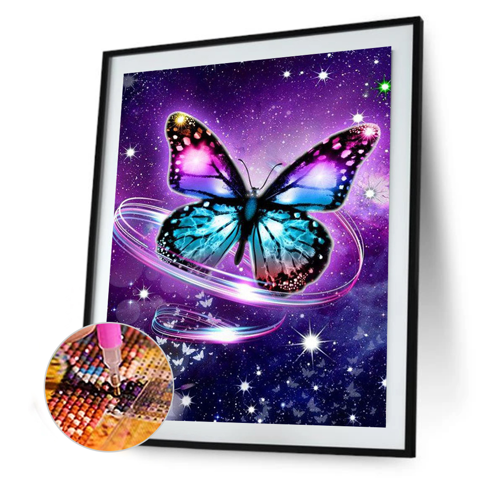 (Multi-Size) Butterfly Flowers - Round/Square Drill Diamond Painting, Round diamond 40*50cm, 501 Original
(Multi-Size) Butterfly Flowers - Round/Square Drill Diamond Painting, Round diamond 40*50cm, 501 Original