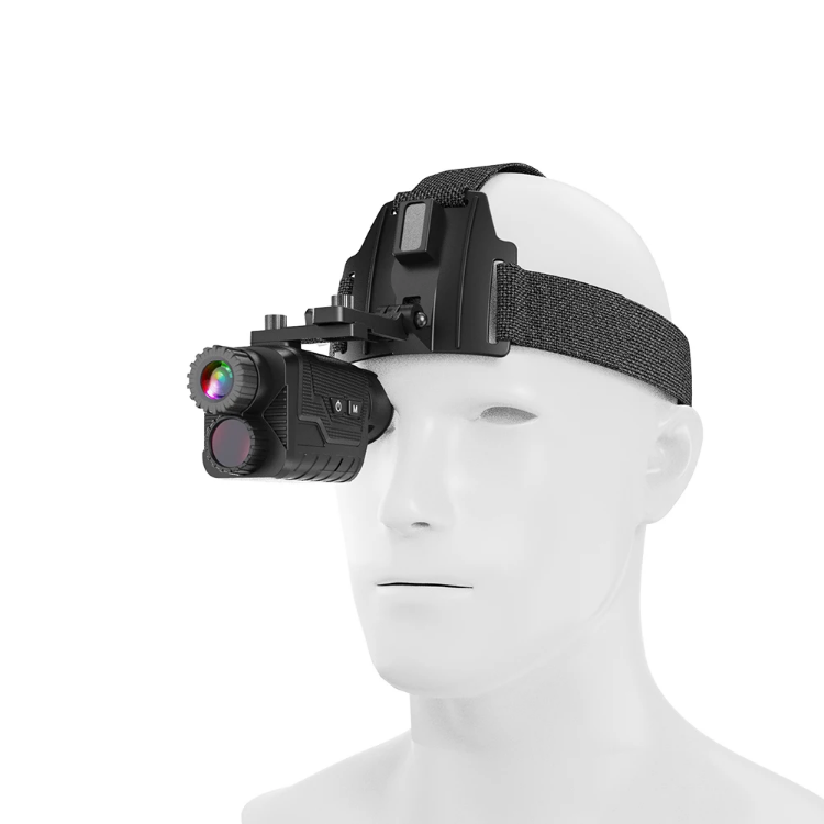 BekinTek 4K 3D Helmet Mounted Night Vision Monocular Head Mountable Goggles Rechargeable Optics Telescope IR Full Dark Observing 7x Infrared 8x Digital Zoom 4K Video Record 36M Photo 800 Degrees Diopter Adjustment 4 Color Effect 12