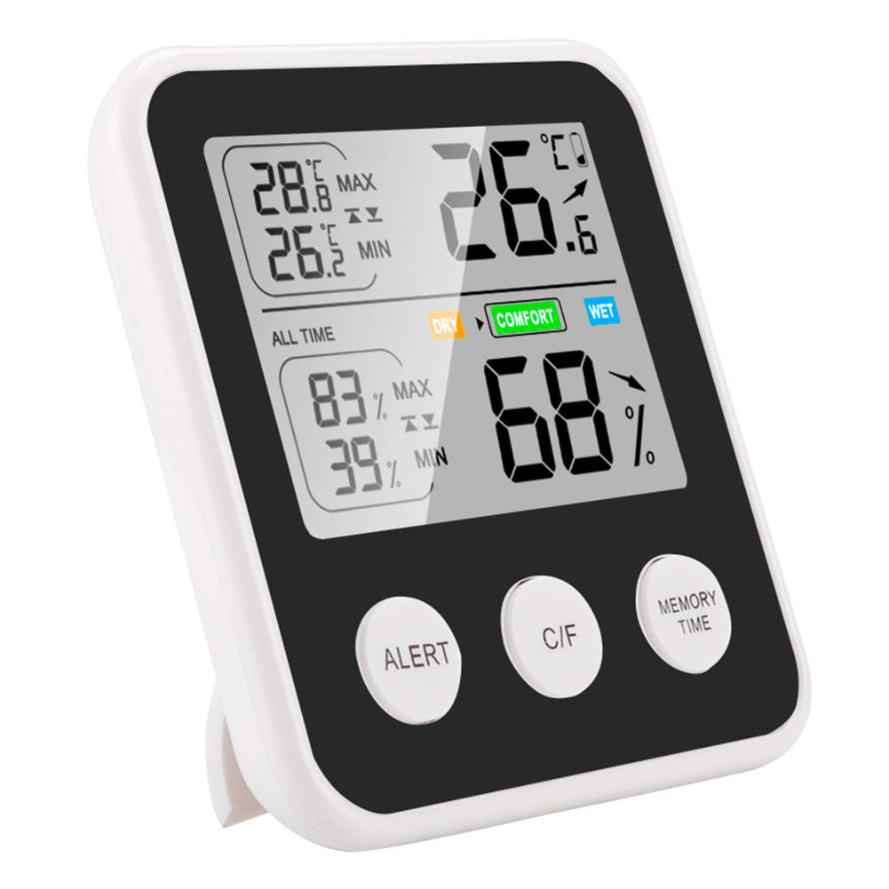 Digital Indoor Thermometer Hygrometer Baby Room Temperature Humidity Meter, Black, 501 Original
Digital Indoor Thermometer Hygrometer Baby Room Temperature Humidity Meter, Black, 501 Original