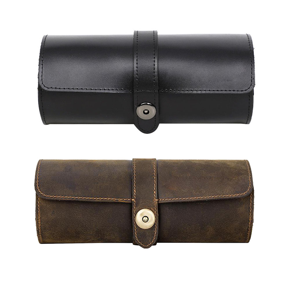 Watch Roll Case Travel Box Cow Leather Wristwatch Storage Pouch Organizer, Coffee, 501 Original
Watch Roll Case Travel Box Cow Leather Wristwatch Storage Pouch Organizer, Coffee, 501 Original