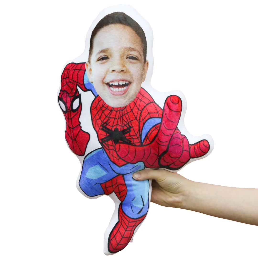 MiniMe Pillow Dolls Face Body Pillow, My Face Pillow, Custom Pillow, Personalized Photo Pillow Gift Pillow Toy, Superhero, Spider Man Throw Pillow, MiniMe Pillow Dolls and Toys