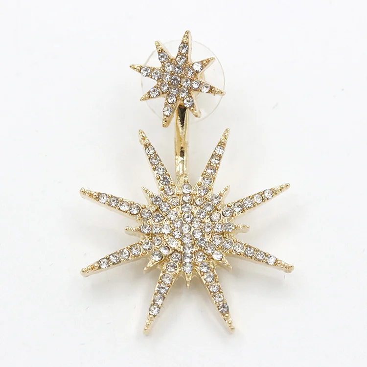 Fashion Snowflake Rhinestone Earrings (Only One Piece)  Flycurvy [product_label]