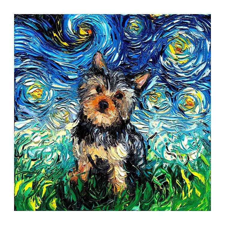 Ericpuzzle™ Ericpuzzle™Van Gogh Starry Sky - Puppy Wooden Puzzle