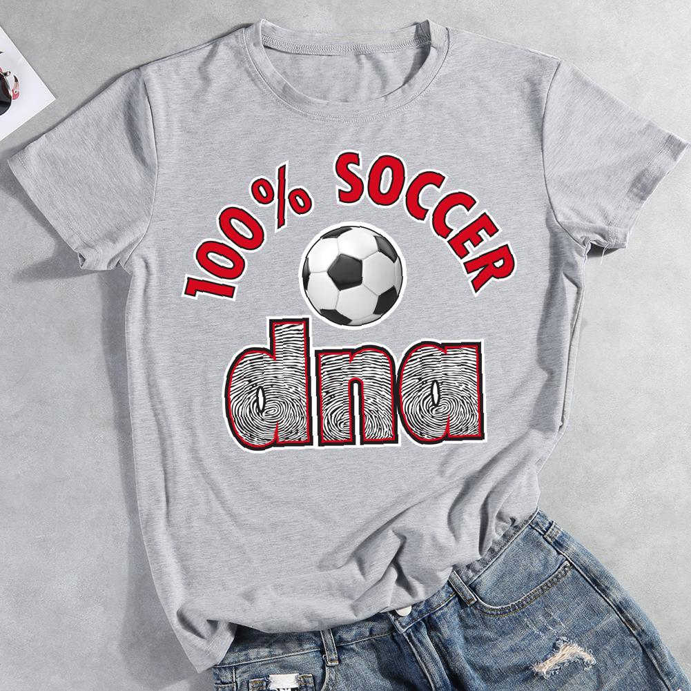 100% Soccer DNA Round Neck T-shirt-0019415-Guru-buzz
