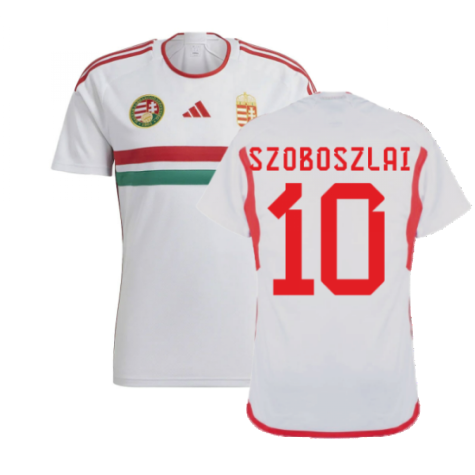 Hungary Dominik Szoboszlai 10 Away Shirt Kit 2023-2024
