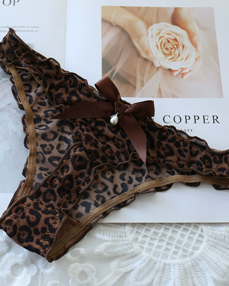 Sexy Mesh Pearl Thong