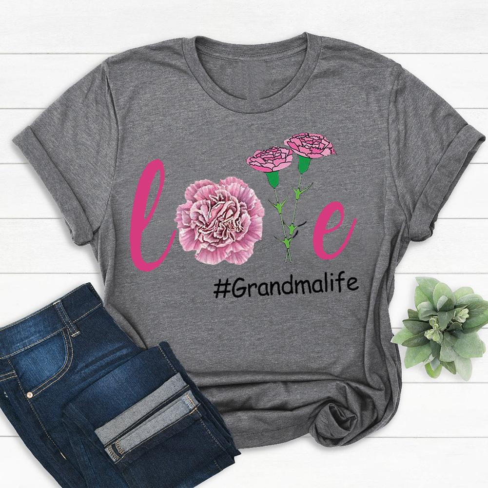 Love  Grandma life T-Shirt Tee -06902-Guru-buzz