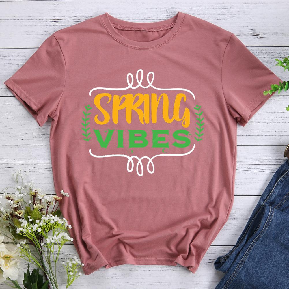 spring Round Neck T-shirt-017183-Guru-buzz