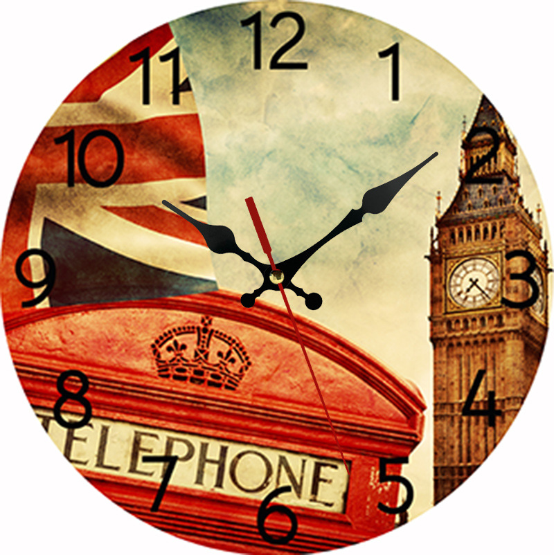 Pennzoil Safe Lubrication Wooden Wall Clock 30*30cm